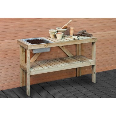 Werkbank Luxe met Zinkenbak 122x46x82 cm