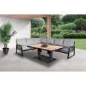 Toscane Cornerset met lift Tafel