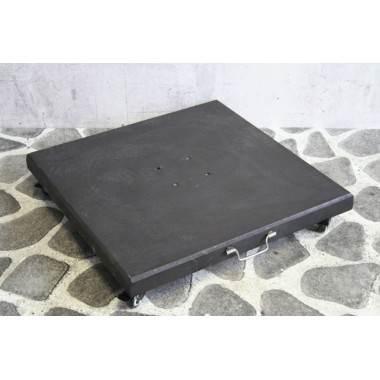 Parasolvoet Black Granite 100 kg met 4 wielen