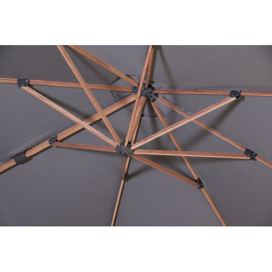 Jamaica Parasol 3x3 meter Anthracite incl. Hoes