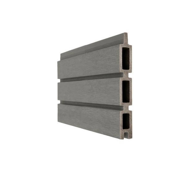 NewTechWood Triple Profiel Schermplank 2,1x16x179 cm Silver gray