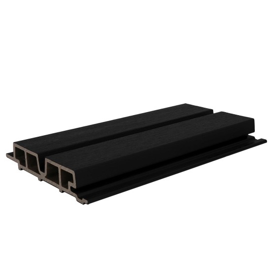 NewTechWood Wandprofiel 3,3x18x290 cm Ebony zwart