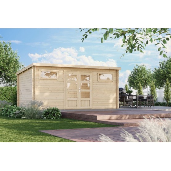 Tuinhuis Helden 34 mm, 500x300 cm Blank