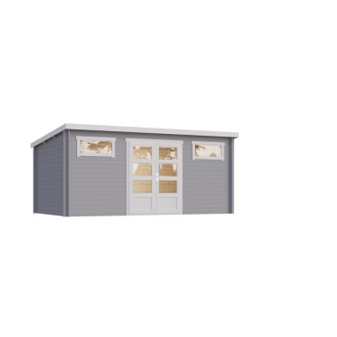 Tuinhuis Helden 34 mm, 500x300 cm  Lightgrey-White