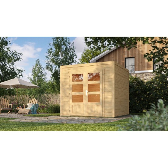 Tuinhuis Mesch 1  28 mm,  250x250 cm Blank