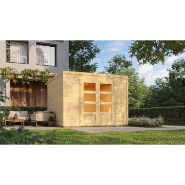 Tuinhuis Mesch 2  28 mm,  300x300 cm Blank