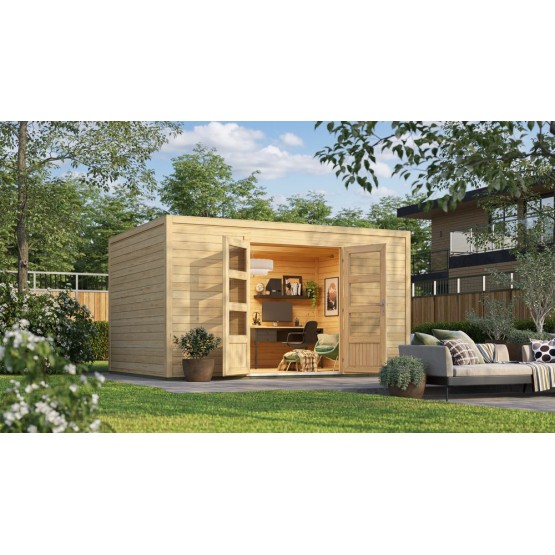 Tuinhuis Mesch 3  28 mm, 400x300 cm Blank