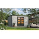 Tuinhuis Mesch 3  300x300 cm Lightgrey-Darkgrey