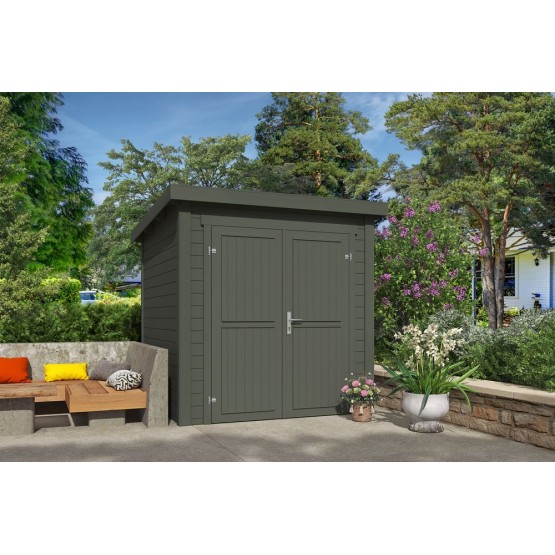 Blokhut Roos 1  200x200 cm 28mm Green Grey