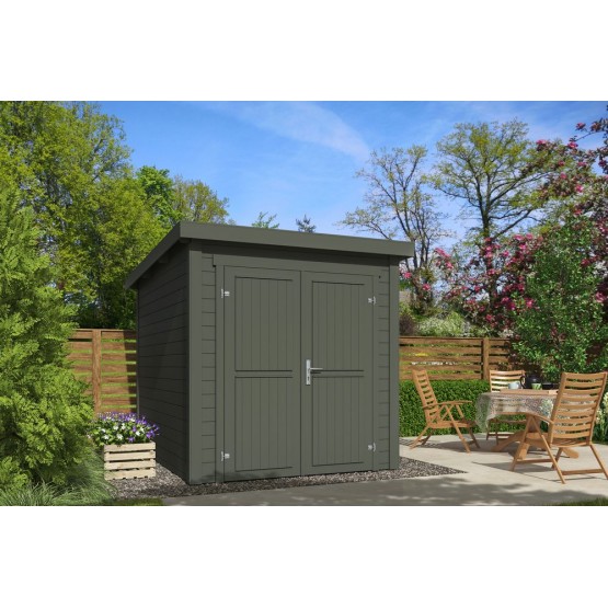 Blokhut Roos 2  200x250 cm 28mm Green Grey