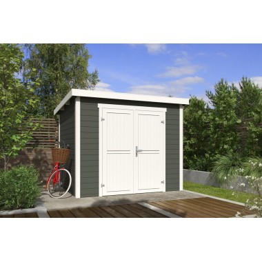 Blokhut Roos 3  250x200 cm 28mm Green Grey-Wit