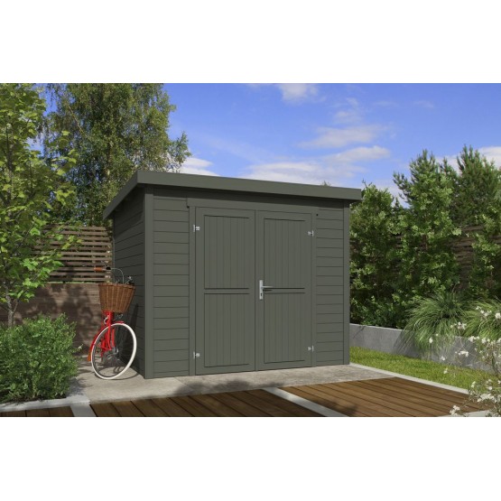 Blokhut Roos 3  250x200 cm 28mm Green Grey