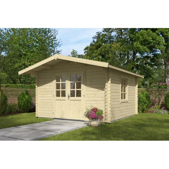 Blokhut Beesel 1  40 mm, 350x350 cm Blank