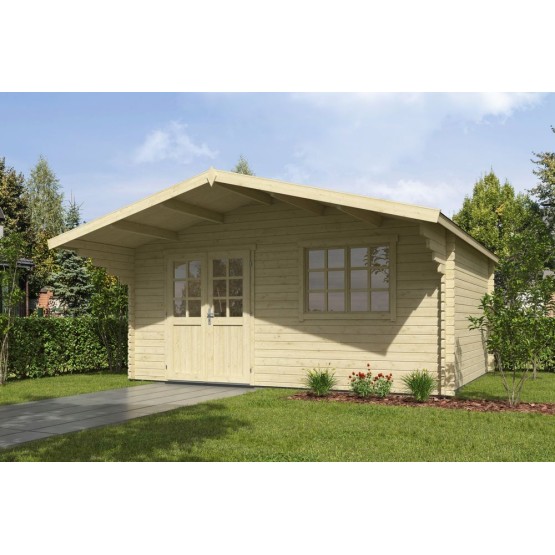 Blokhut Beesel 3  40 mm, 505x410 cm Blank