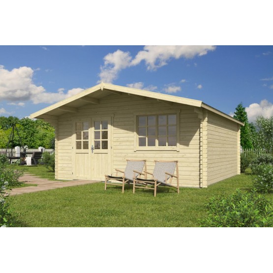 Blokhut Beesel 5  40 mm, 505x505 cm Blank