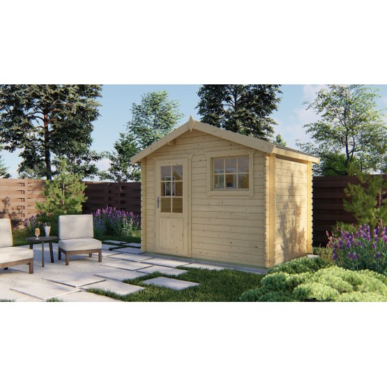 Blokhut Sten 28 mm, 295x200 cm Blank