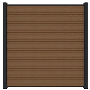 NewTechWood Triple profiel scherm 180x180 cm Teak