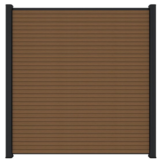 NewTechWood Triple profiel scherm 180x180 cm Teak