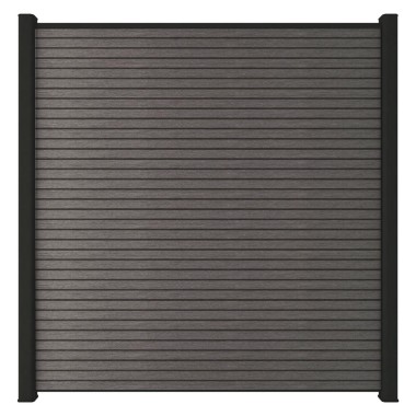 NewTechWood Triple profiel scherm 180x180 cm Silver gray