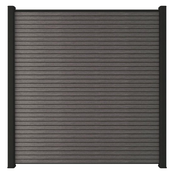 NewTechWood Triple profiel scherm 180x180 cm Silver gray