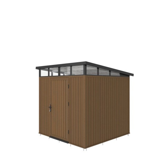 Composiet Tuinhuis 220x210 cm, Hoogte 265 cm Teak