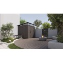 Composiet Tuinhuis 220x210 cm, Hoogte 226,5 cm Silver Gray