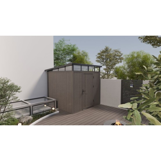 Composiet Tuinhuis 220x210 cm, Hoogte 265 cm Silver Gray