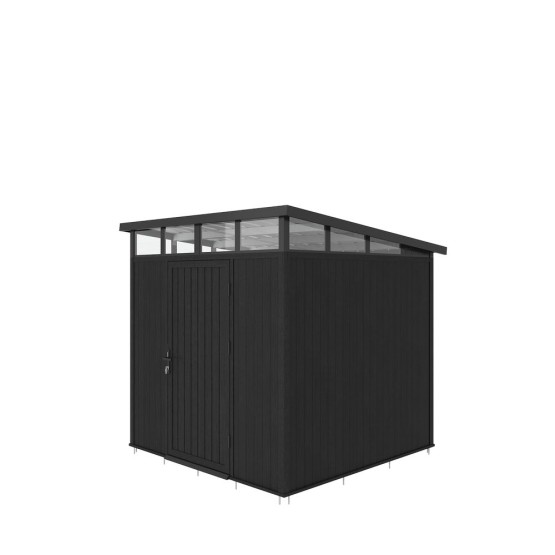 Composiet Tuinhuis 220x210 cm, Hoogte 265 cm Ebony Zwart