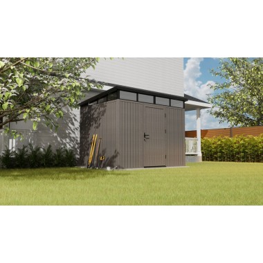 Composiet Tuinhuis 283x210 cm, Hoogte 265 cm Silver Gray