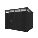 Composiet Tuinhuis 283x210 cm, Hoogte 226,5 cm Ebony Zwart