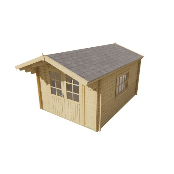 Blokhut Kyll 300x400 cm Luifel 70 cm