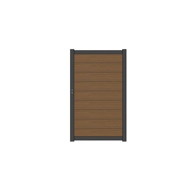 NewTechWood Poort Vlak Teak Premium 97x186 cm