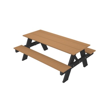 NewTechWood aluminium Zware poortpaalset  zwart 8x8x320 cm