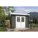 Blokhut Stein 295x195 cm Geverfd Carbon Grey-Wit