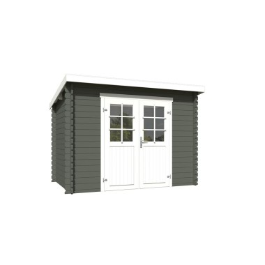Blokhut Stein 295x195 cm Geverfd Carbon Grey-Wit
