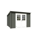 Blokhut Stein 295x295 cm Geverfd Carbon Grey-Wit