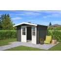 Blokhut Wijlre 312x250 cm Geverfd Green Grey-Wit