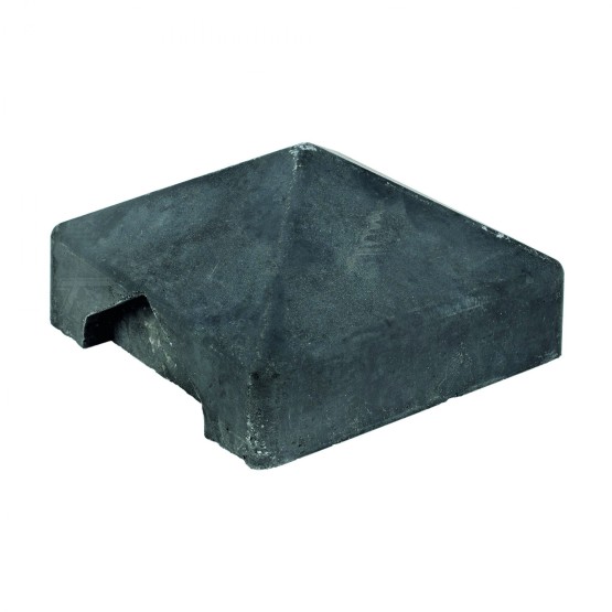 Betonnen Afdekpet Pyramide 14x14x5cm Antraciet