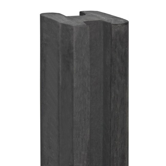 Betonpaal Spaarne Sleuf Gecoat 11.5x11.5x280cm
 Antraciet