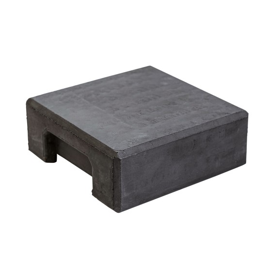 Betonnen Afdekpet Vlak Hoekmodel 14x14x5cm Antraciet
