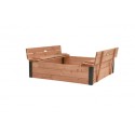 Douglas Zandbak Roy met deksel/zitbank 120 x 120 x 30 cm.